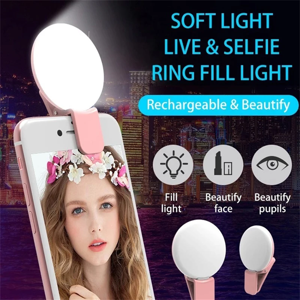 Photography Lighting Tool - Portable Ring Light Clip Portable Mobile
