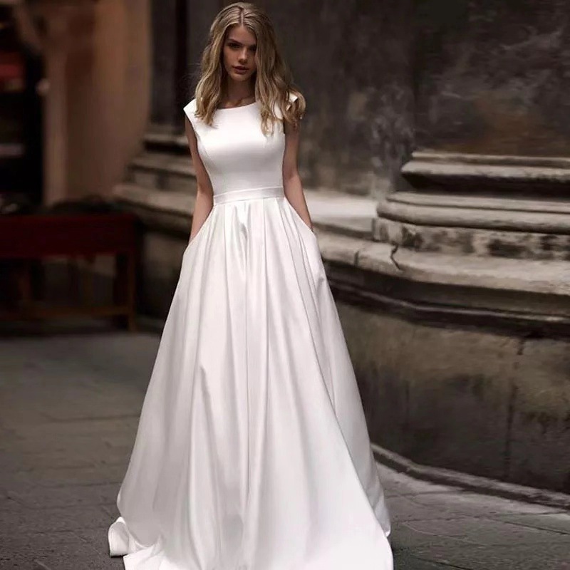 Photography Lighting Style - 2026 New Style Wedding Dress Satin