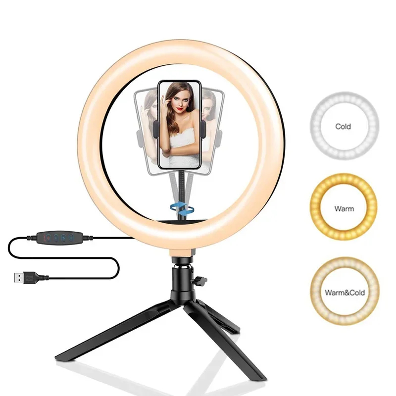 Photography Lighting Meter - Dimmable26cm LED Ring Light Kit with