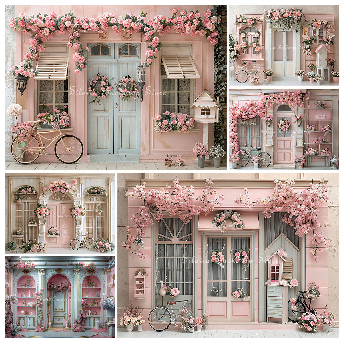 Vintage Photography Lighting - Light Pink Vintage Store Photo Background
