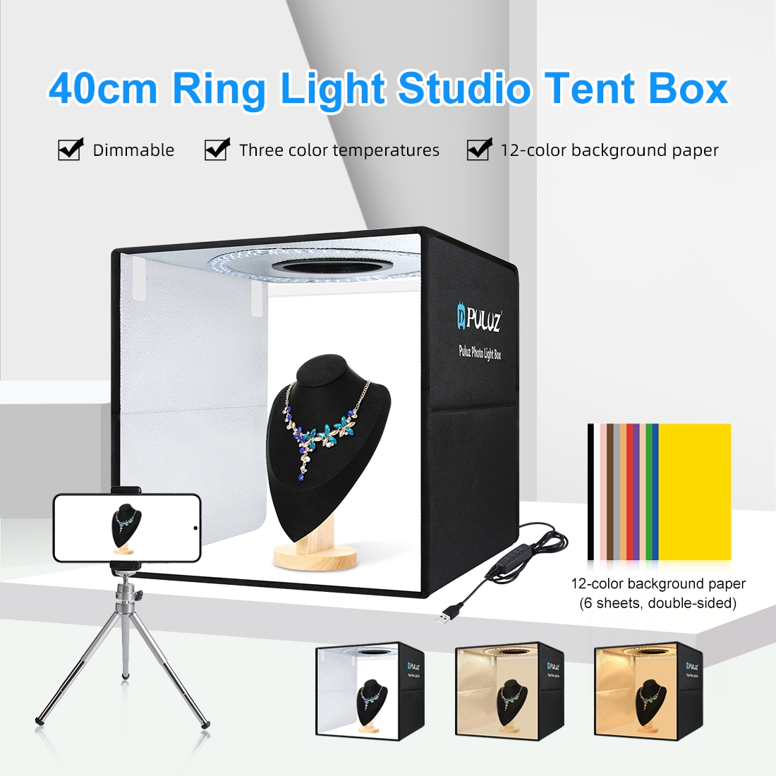 PULUZ 40cm Folding Portable Ri - Photography Lighting Meter บทวิจารณ์และราคา