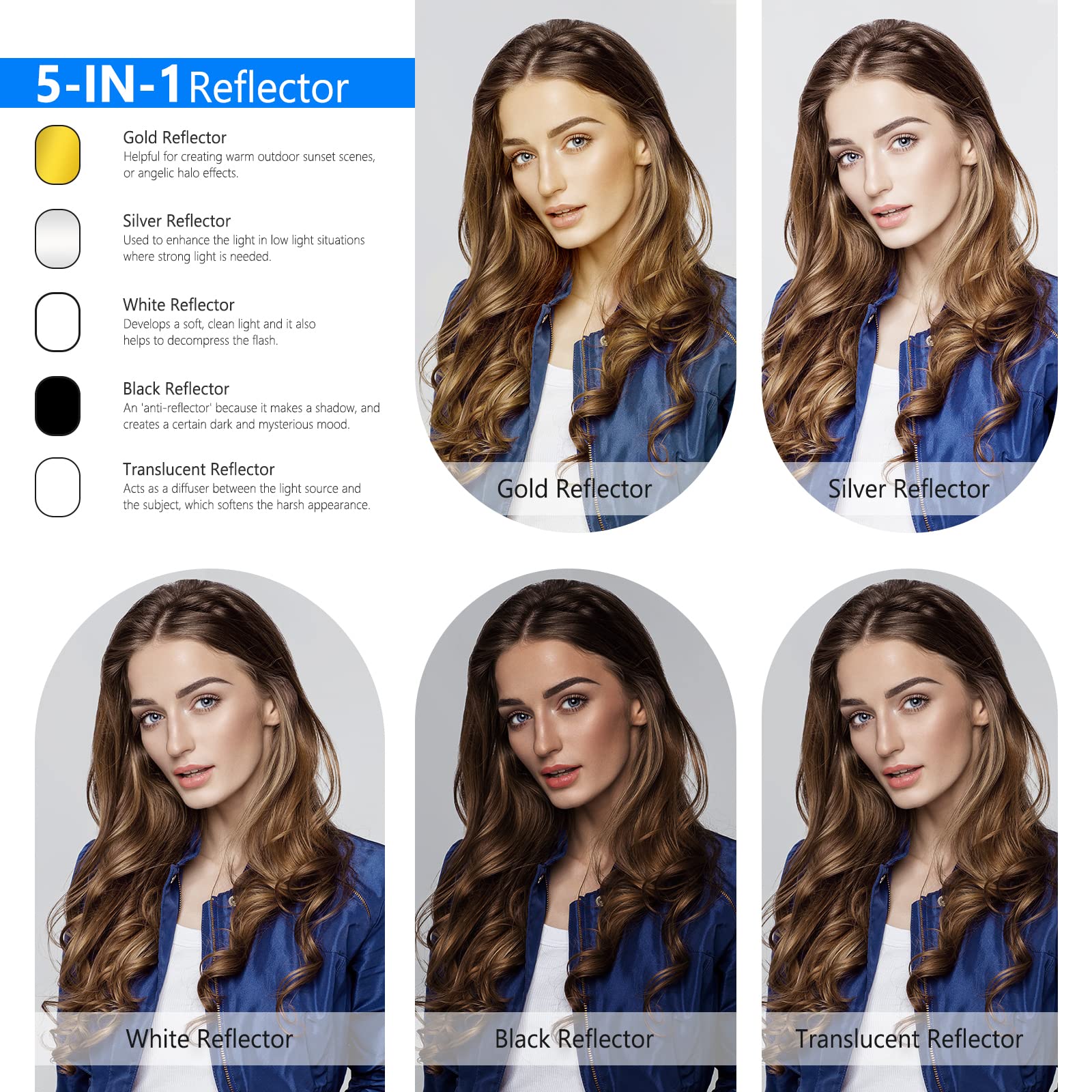 NEEWER Light Reflectors for Ph - Reflector Disc Silver บทวิจารณ์และราคา