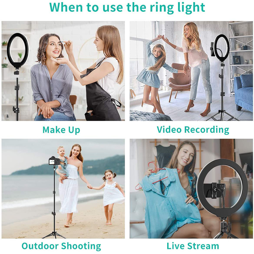 Phone Live Ring Light 10 Inch  - Photography Lighting Video บทวิจารณ์และราคา