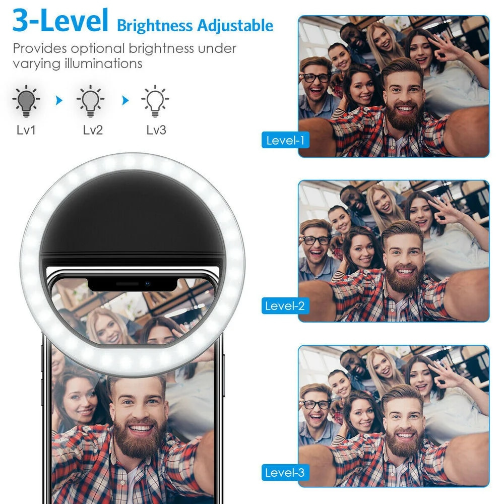 LED Selfie Fill Light USB Char - Photography Lighting Video บทวิจารณ์และราคา