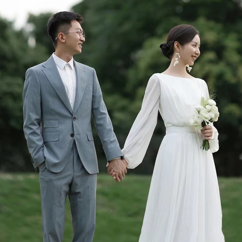 Light Wedding Dress Simple Ele - Vintage Photography Lighting บทวิจารณ์และราคา