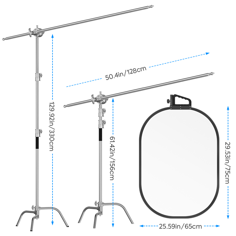 25*29in Light Reflector Stand  - Reflector Disc Silver บทวิจารณ์และราคา