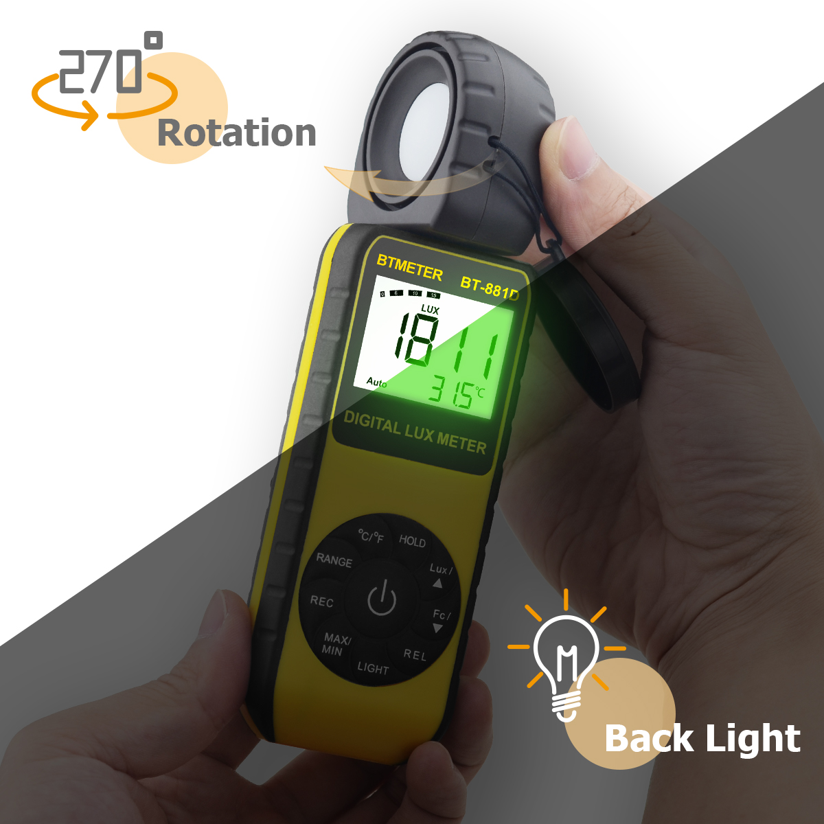Digital Lux Meter 400,000 Lux  - Photography Lighting Meter บทวิจารณ์และราคา
