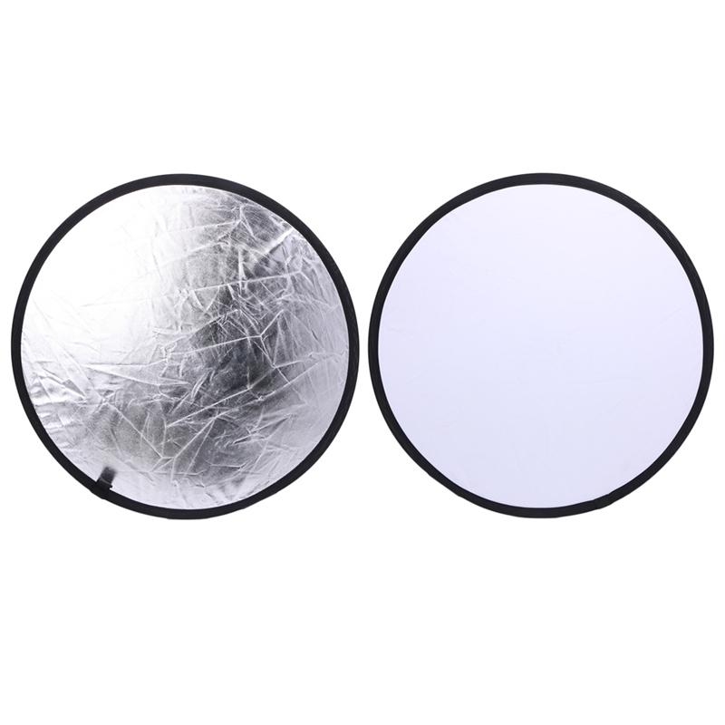 2 in 1 55-60cm Light Mulit Col - Reflector Disc Silver บทวิจารณ์และราคา
