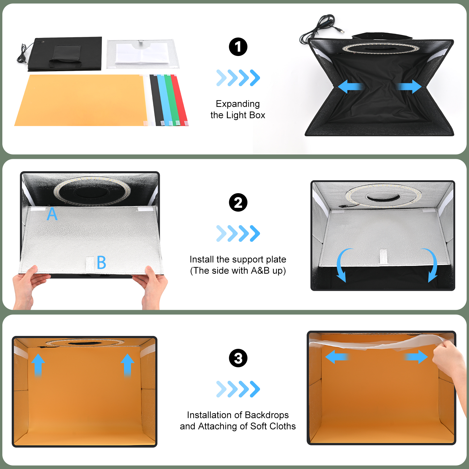 Lightdow Photo Studio Light Bo - Photography Lighting And Backdrop Kits บทวิจารณ์และราคา