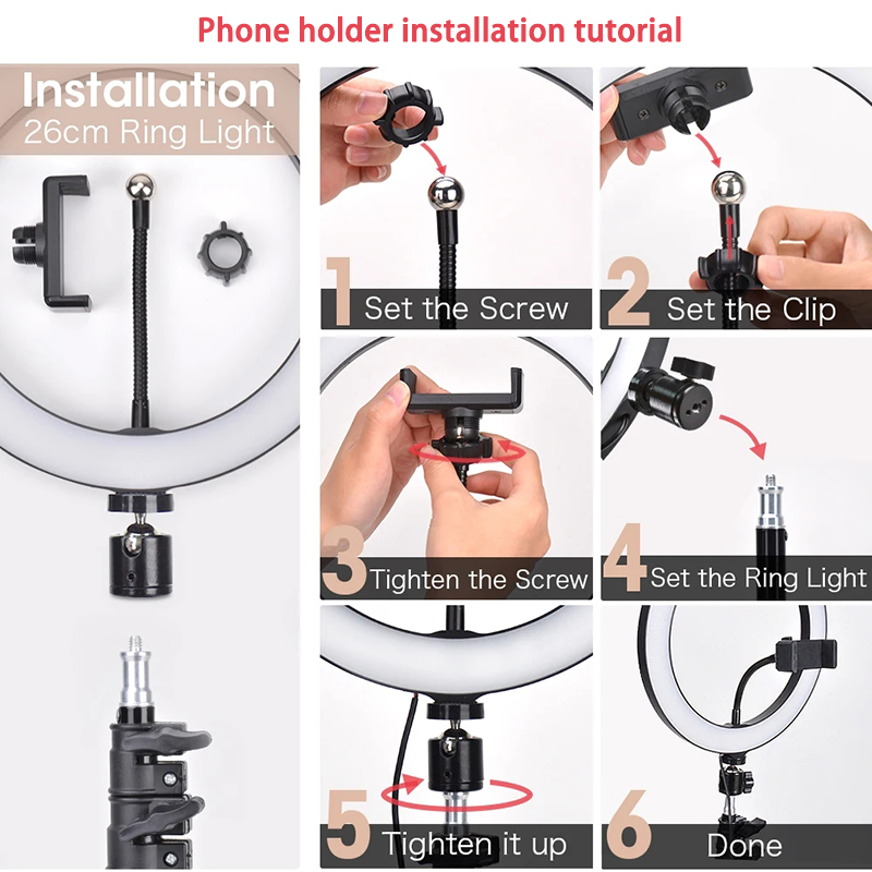 Video Light 16/26/33cm Selfie  - Photography Lighting Meter บทวิจารณ์และราคา