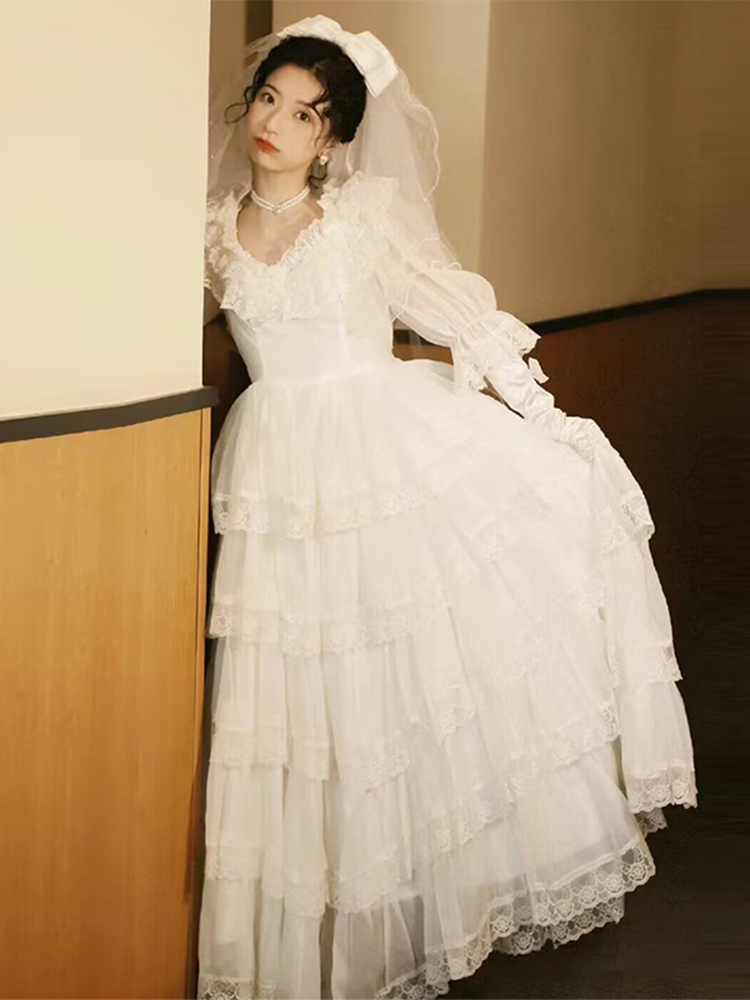 Princess Style Wedding Dress 2 - Vintage Photography Lighting บทวิจารณ์และราคา