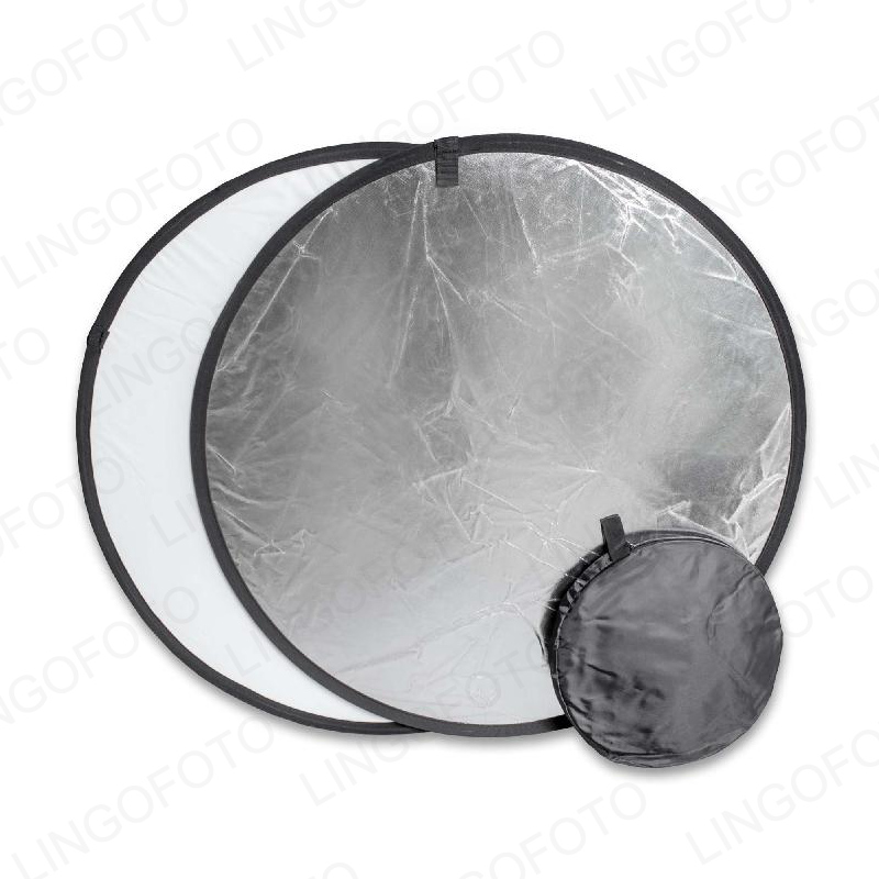 2-in-1 40cm Collapsible Round  - Reflector Disc Silver บทวิจารณ์และราคา