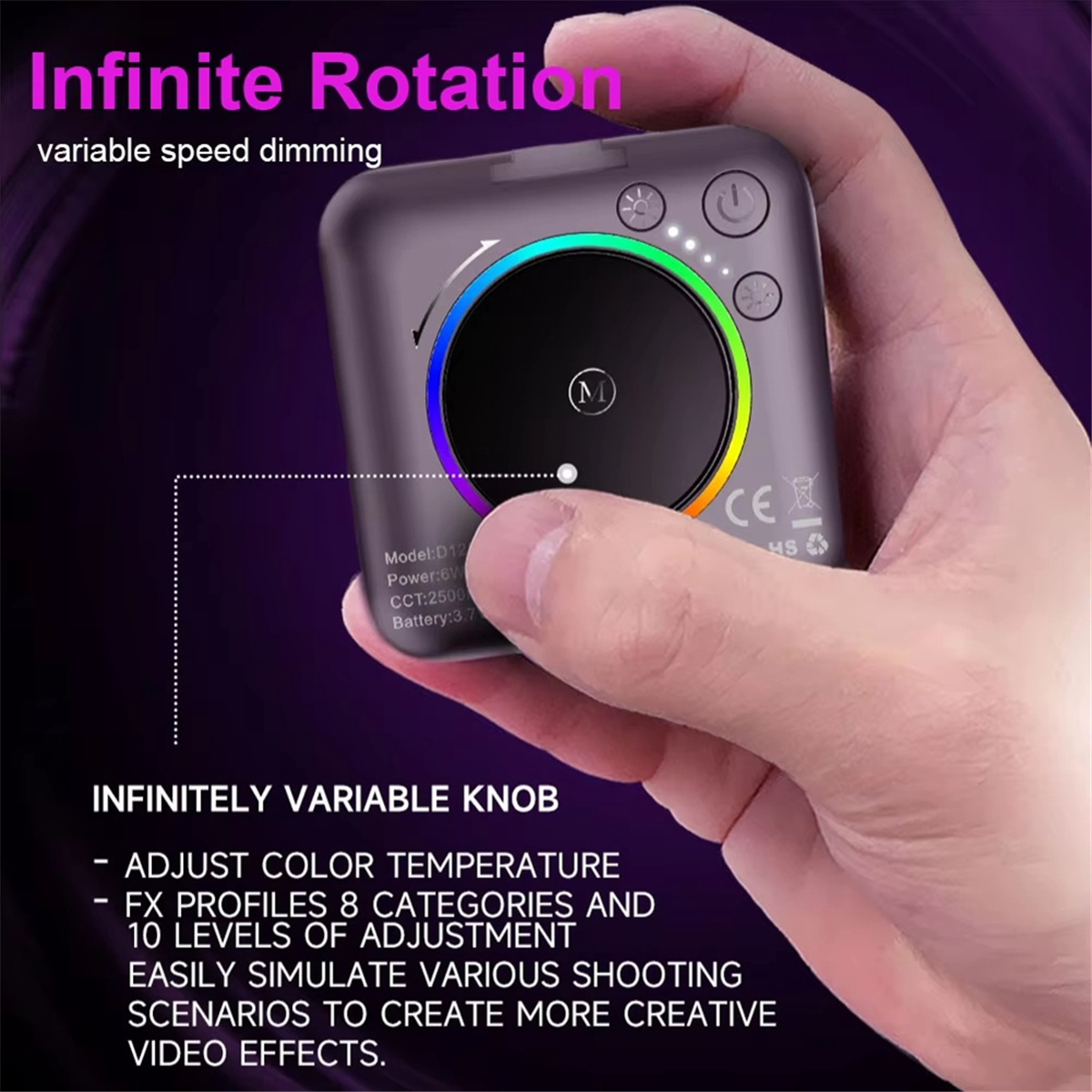 NEW_Mini Pocket RGB Fill Light - Photography Lighting Portable บทวิจารณ์และราคา