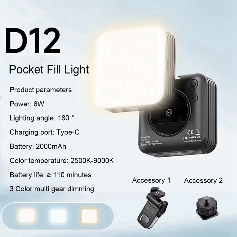 NEW_Mini Pocket RGB Fill Light - Photography Lighting Portable บทวิจารณ์และราคา