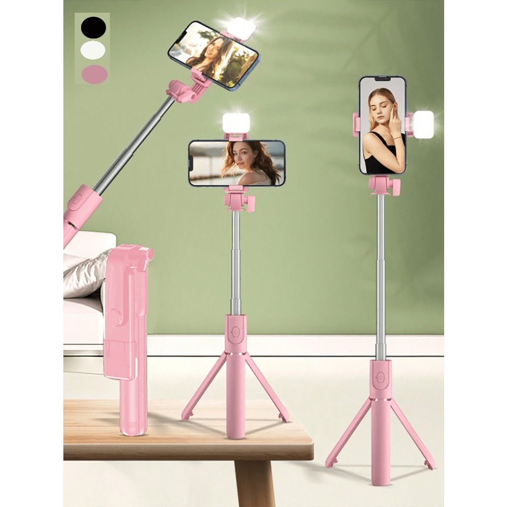 1pc Portable Selfie Stick With - Photography Lighting Portable บทวิจารณ์และราคา