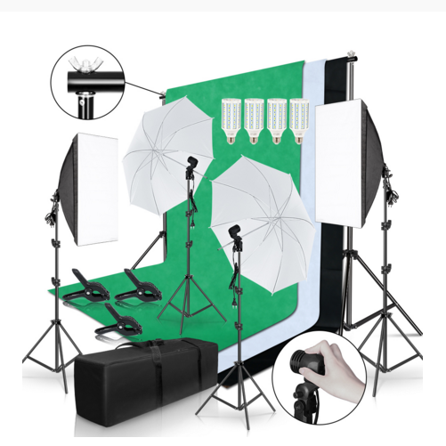 Gold Seller Full Set Photograp - Photography Lighting And Backdrop Kits บทวิจารณ์และราคา