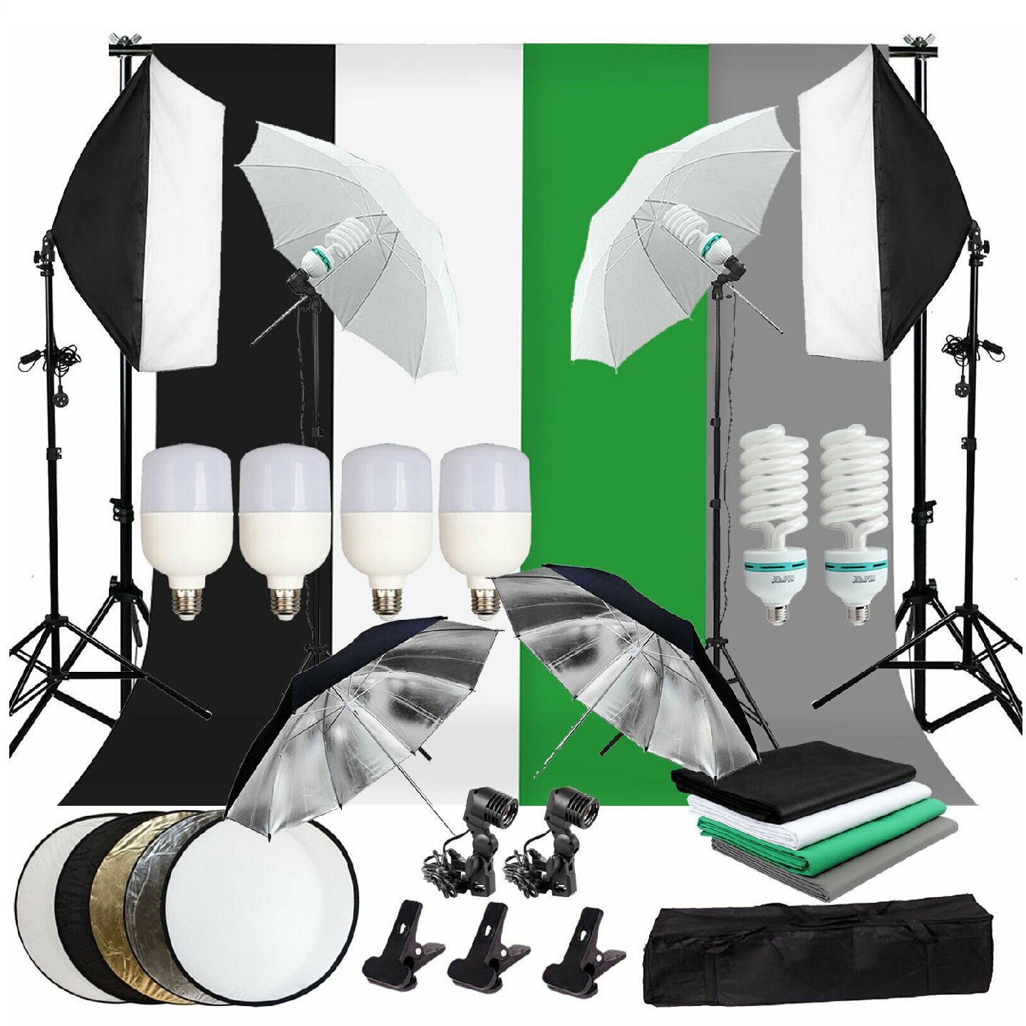 Gold Seller Full Set Photograp - Photography Lighting And Backdrop Kits บทวิจารณ์และราคา