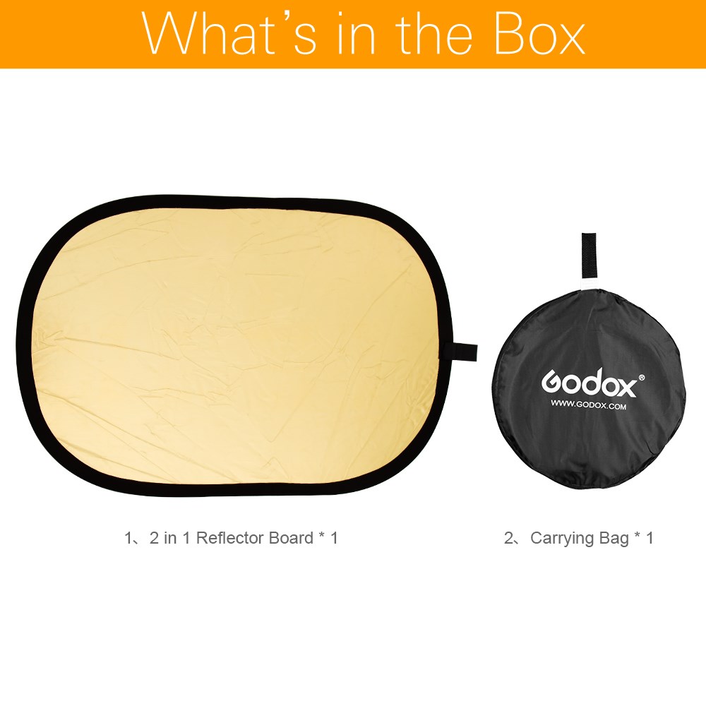 Godox 2in1  Gold and Silver Ov - Reflector Disc Silver บทวิจารณ์และราคา