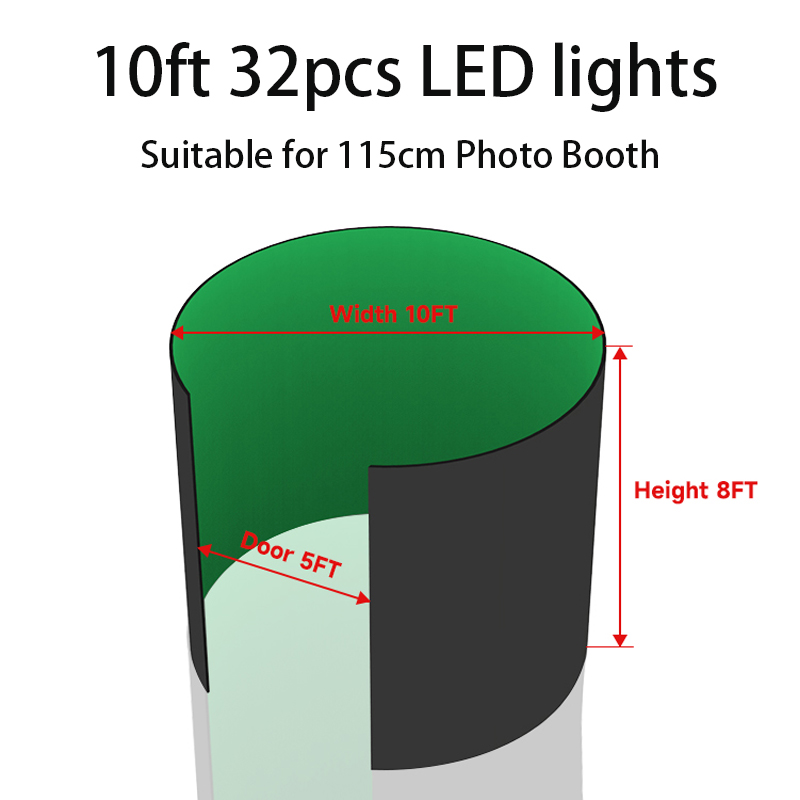 360 Photo Booth Enclosure Free - Photography Lighting And Backdrop Kits บทวิจารณ์และราคา